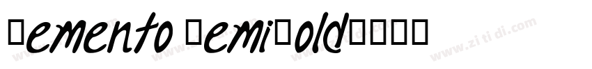 Memento SemiBold字体转换